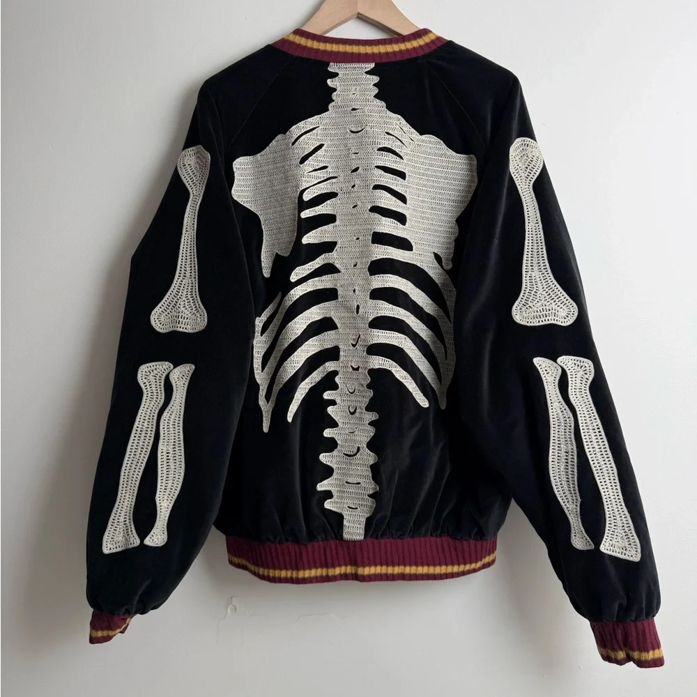 Kapital “Bone” Velvet Sukajan Jacket — Navy — Made in Japan - Picture 7 of 12